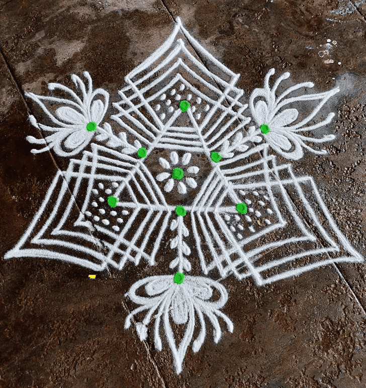 Graceful Brazil Rangoli