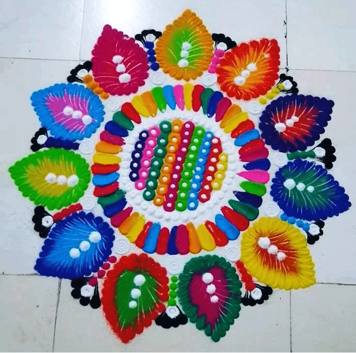 Lovely Brazil Rangoli Design