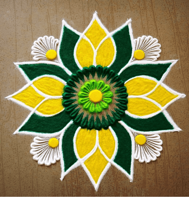 Magnetic Brazil Rangoli