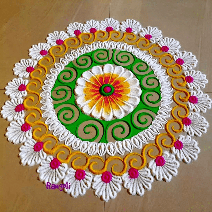 Marvelous Brazil Rangoli