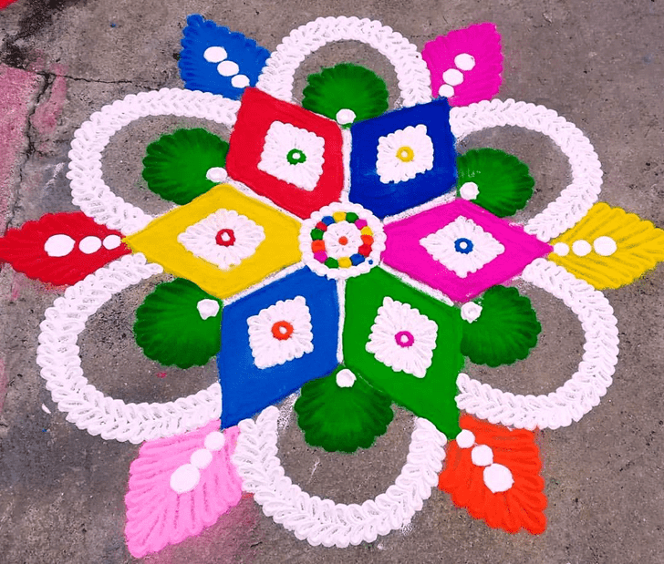 Mesmeric Brazil Rangoli