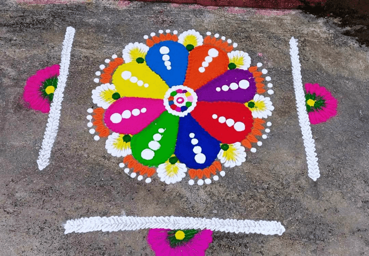 Nice Brazil Rangoli