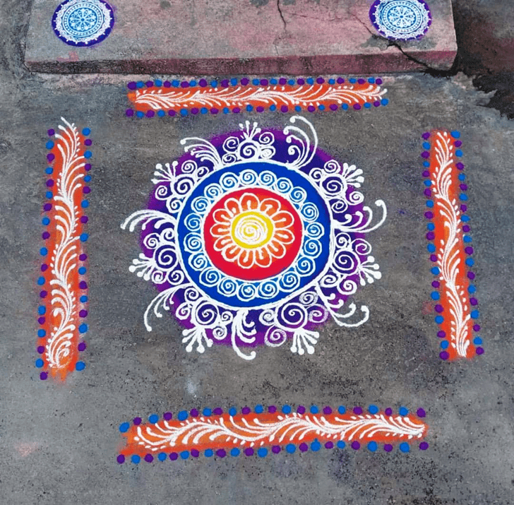 Pleasing Brazil Rangoli