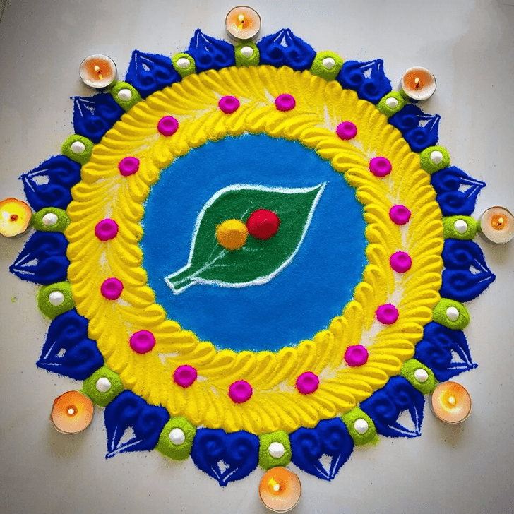 Pretty Brazil Rangoli