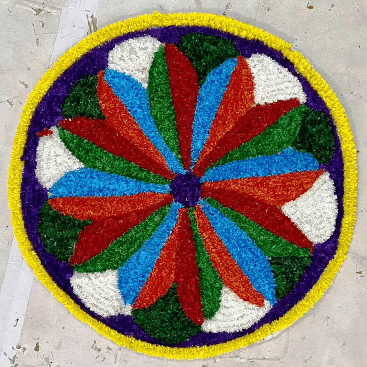 Radiant Brazil Rangoli