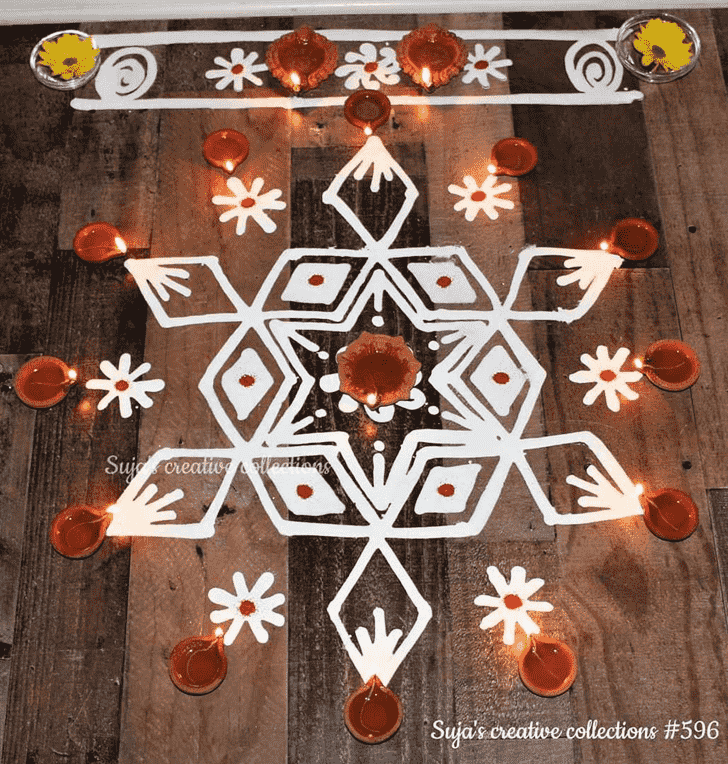 Fine Chaitra Purnima Rangoli