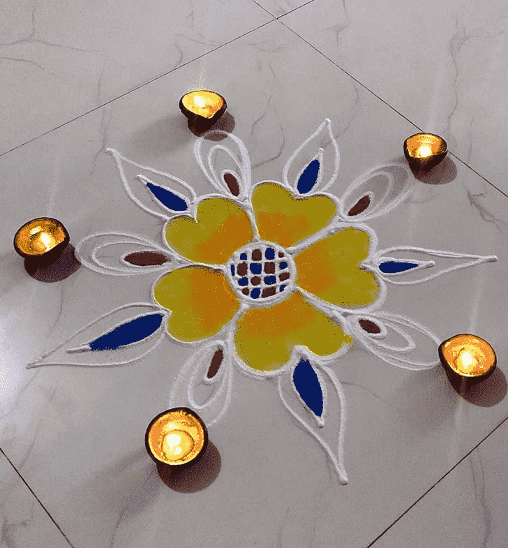 Refined Chaitra Purnima Rangoli