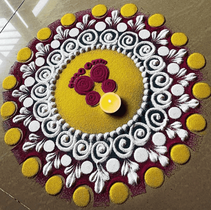 Hard Chhath Puja Rangoli