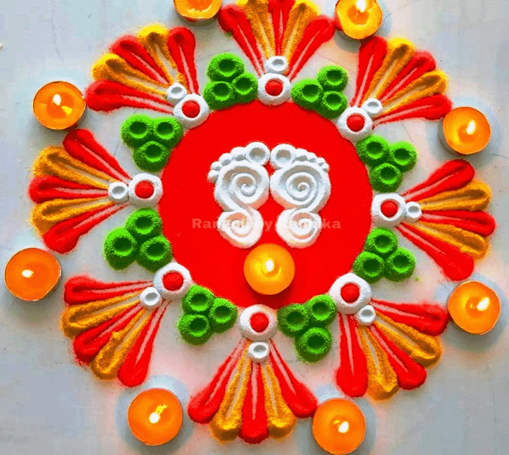 Good Looking Chhath Puja Rangoli