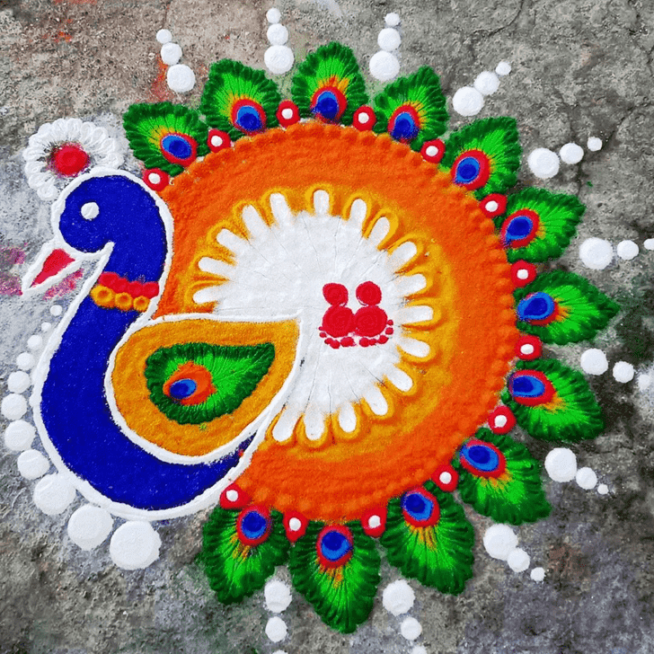 Graceful Chhath Puja Rangoli