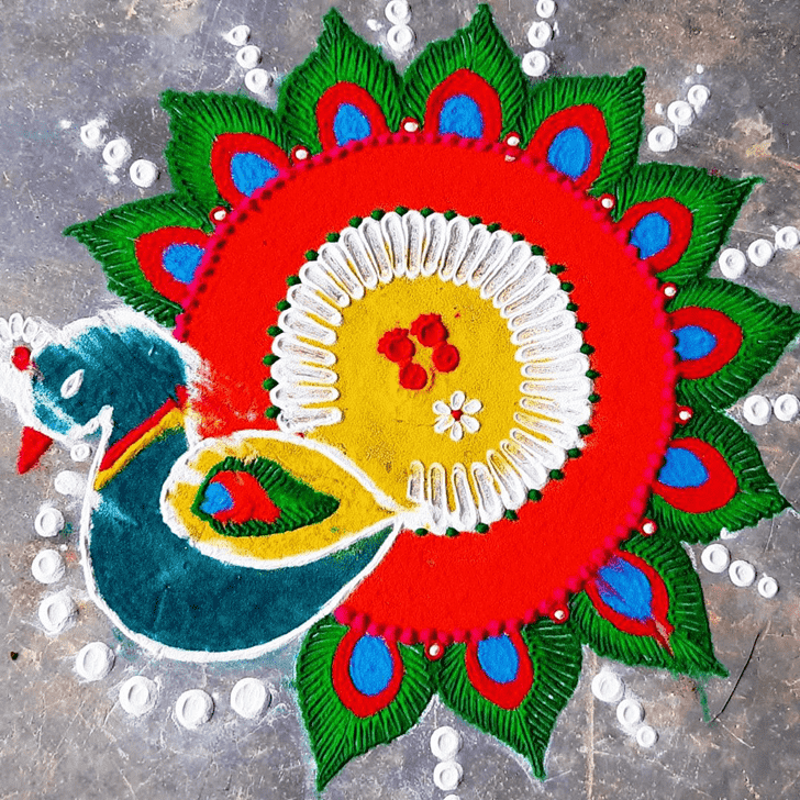 Ideal Chhath Puja Rangoli