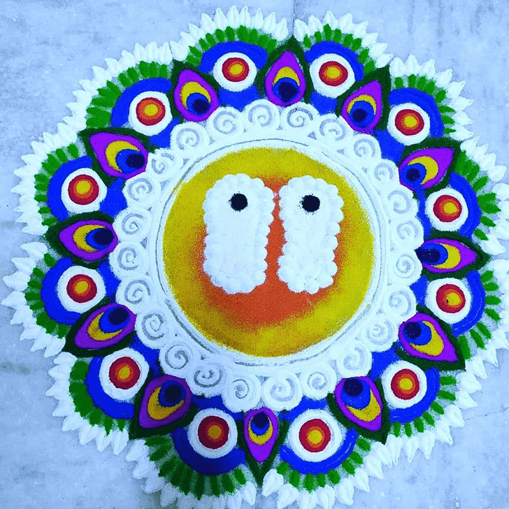 Magnetic Chhath Puja Rangoli