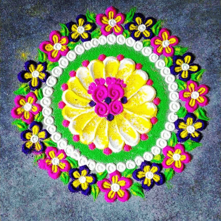 Mesmeric Chhath Puja Rangoli