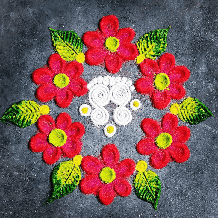 Nice Chhath Puja Rangoli