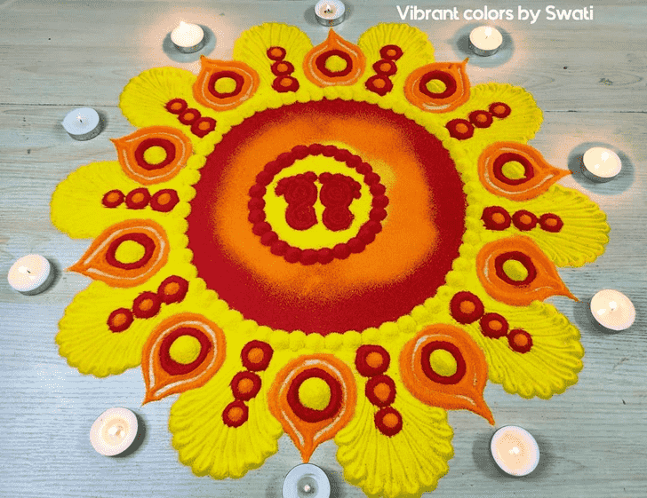 Radiant Chhath Puja Rangoli