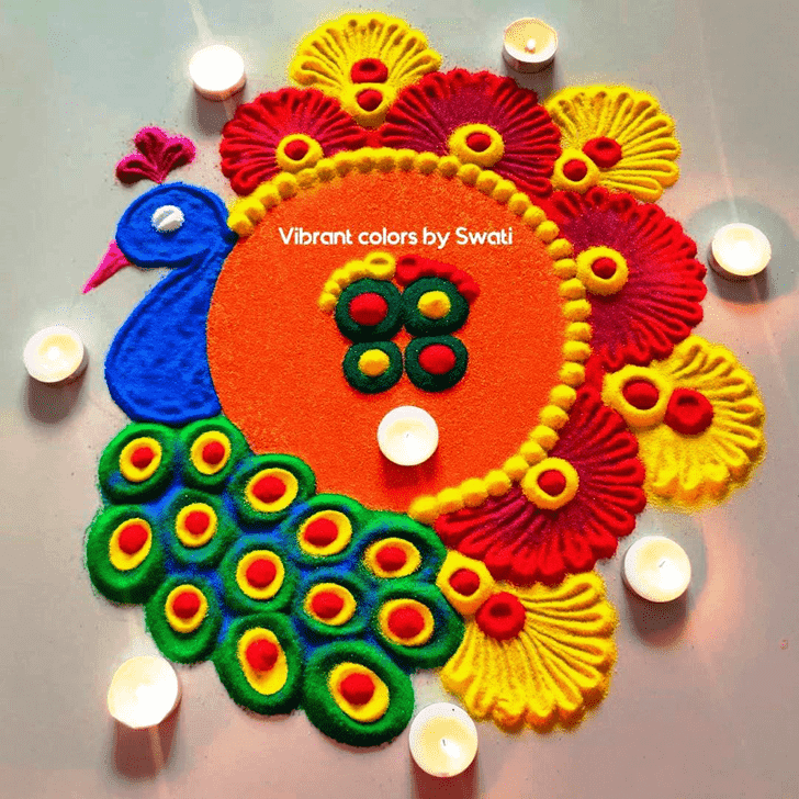 Ravishing Chhath Puja Rangoli