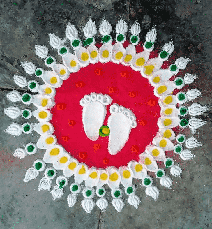 Superb Chhath Puja Rangoli