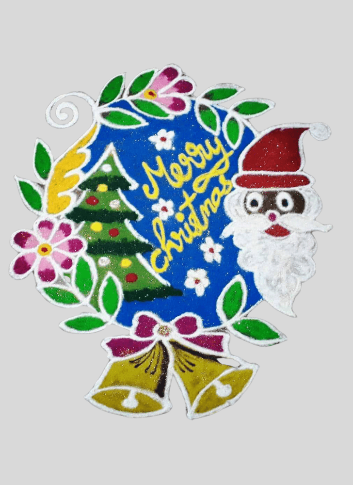 Awesome Merry Christmas Rangoli