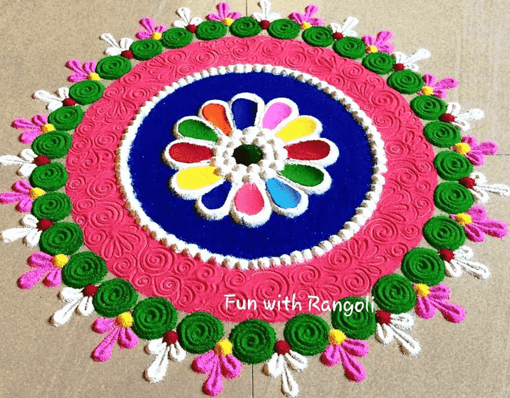 Comely Circle Rangoli