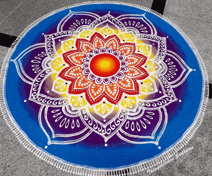 Enticing Circle Rangoli