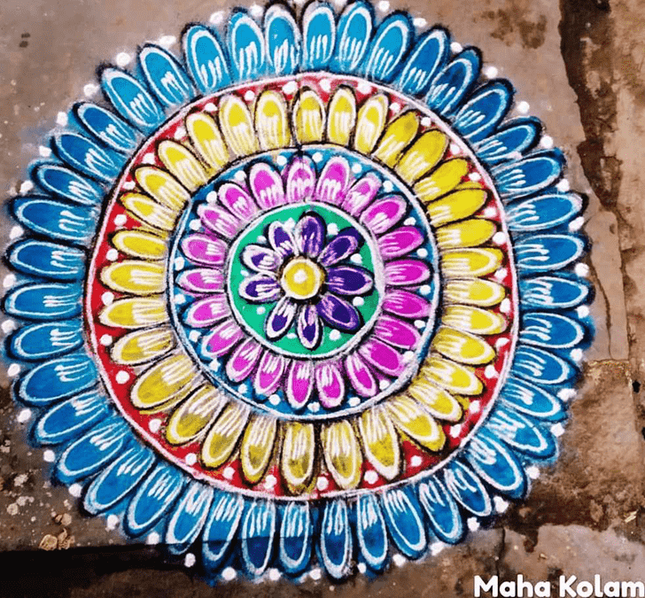 Exquisite Circle Rangoli