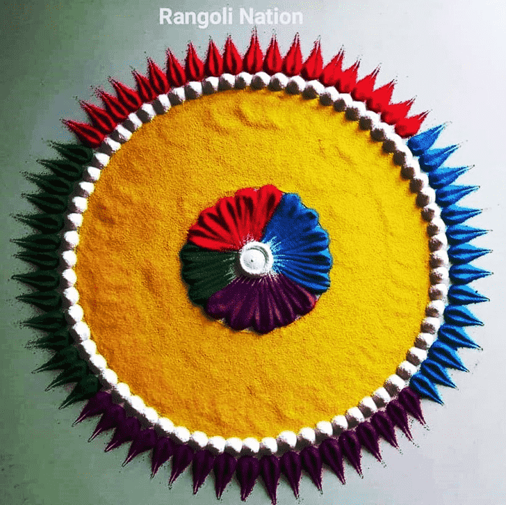 Good Looking Circle Rangoli