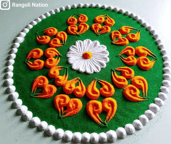 Graceful Circle Rangoli