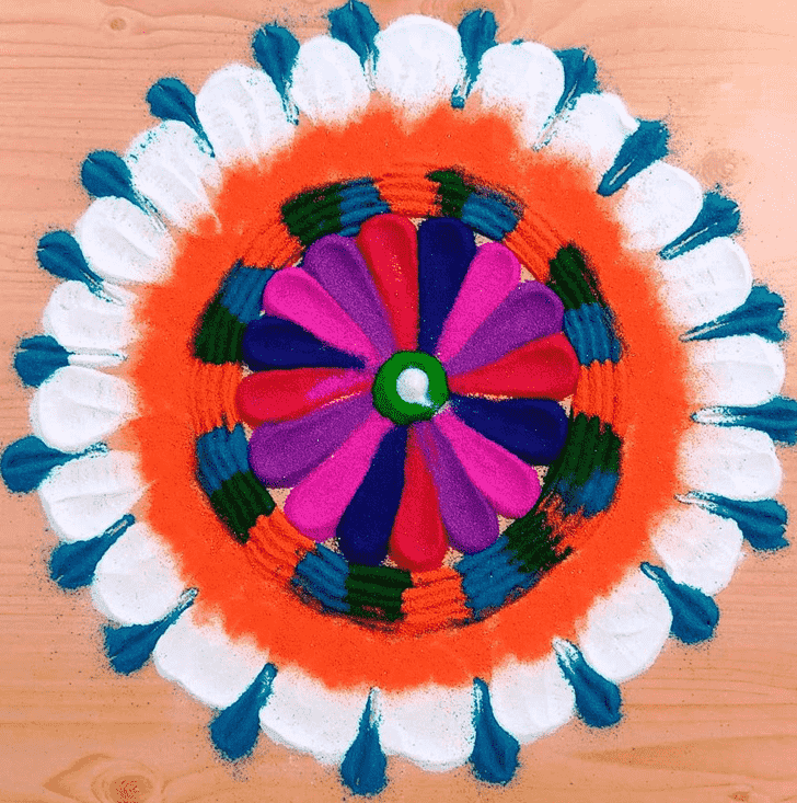 Inviting Circle Rangoli