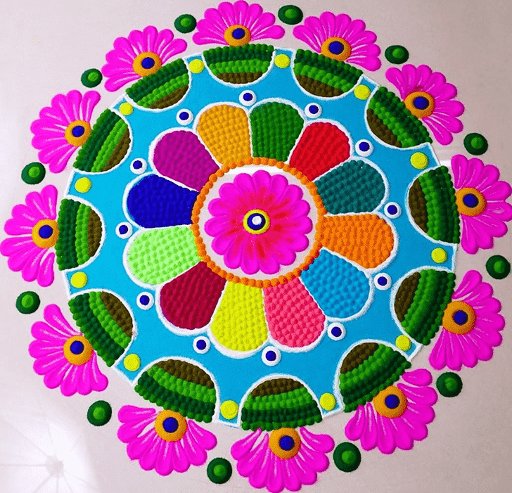 Magnificent Circle Rangoli