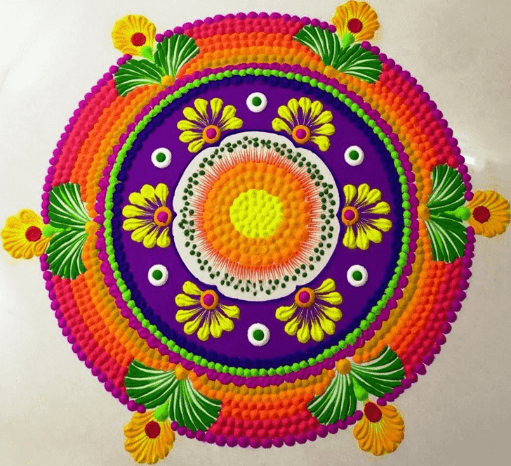 Marvelous Circle Rangoli