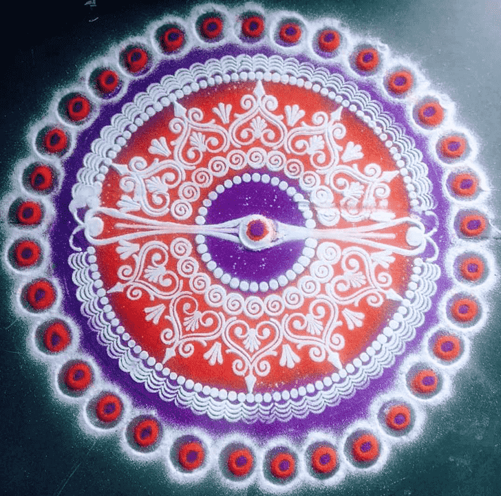 Nice Circle Rangoli