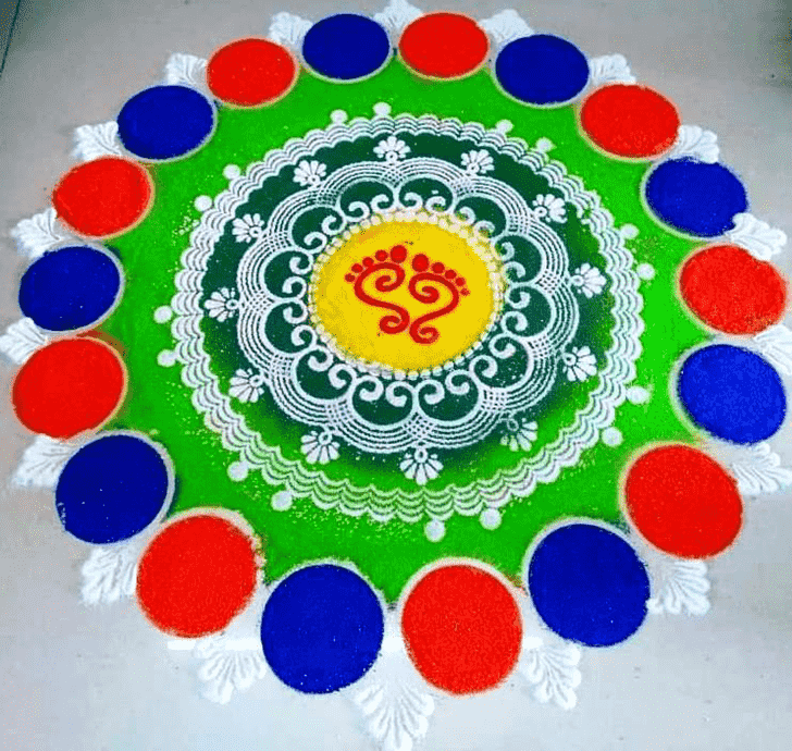 Radiant Circle Rangoli