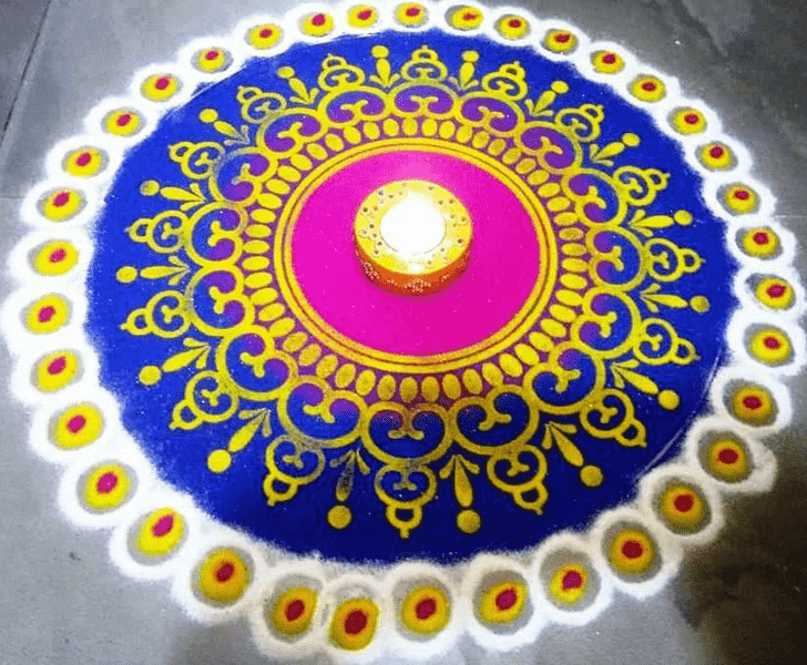 Ravishing Circle Rangoli