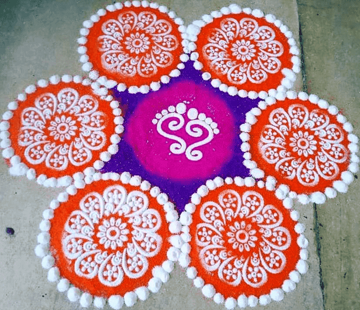 Resplendent Circle Rangoli