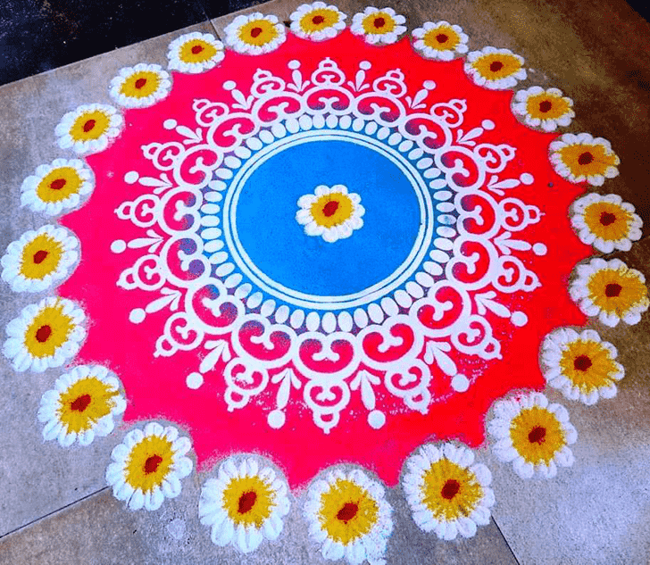 Shapely Circle Rangoli