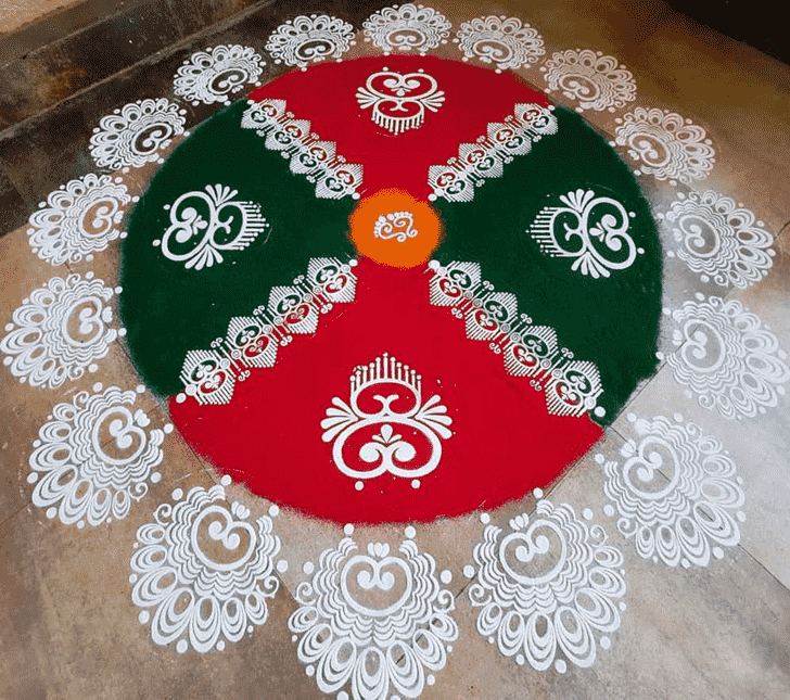 Slightly Circle Rangoli