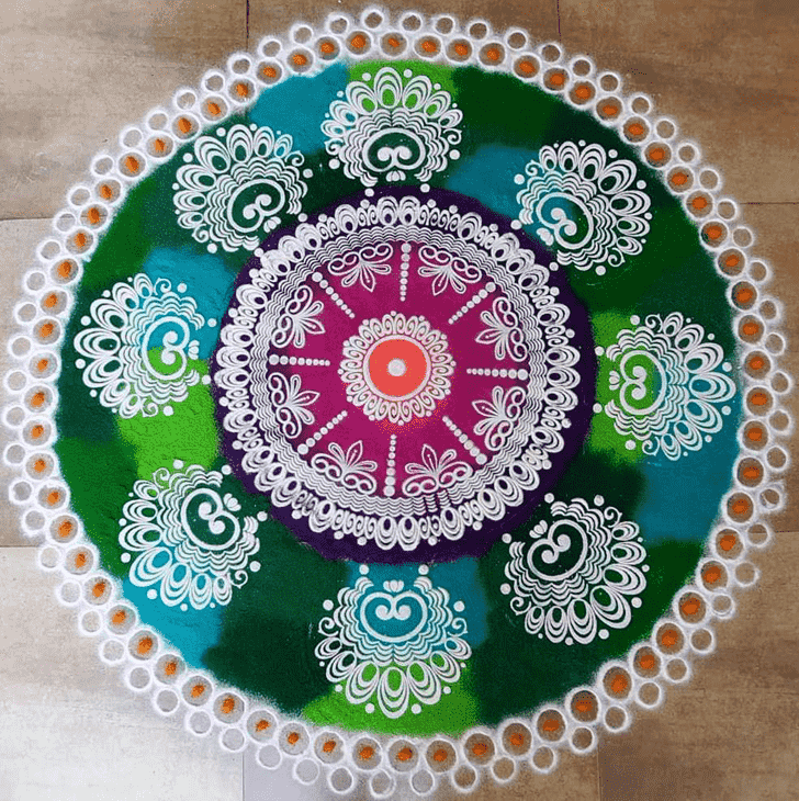 Splendid Circle Rangoli