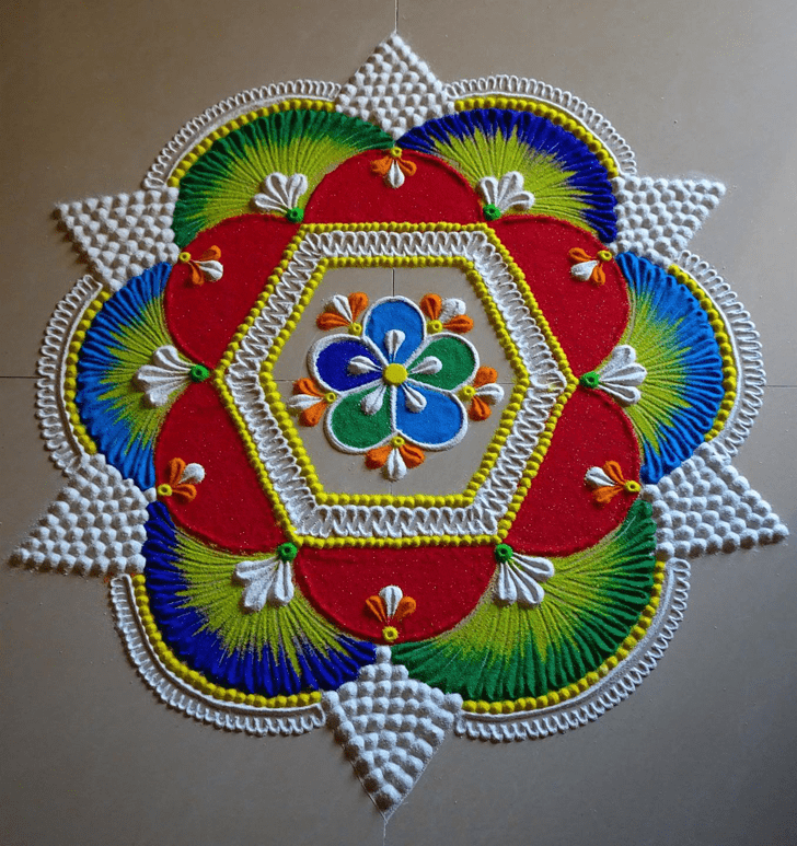 Comely Classic Rangoli