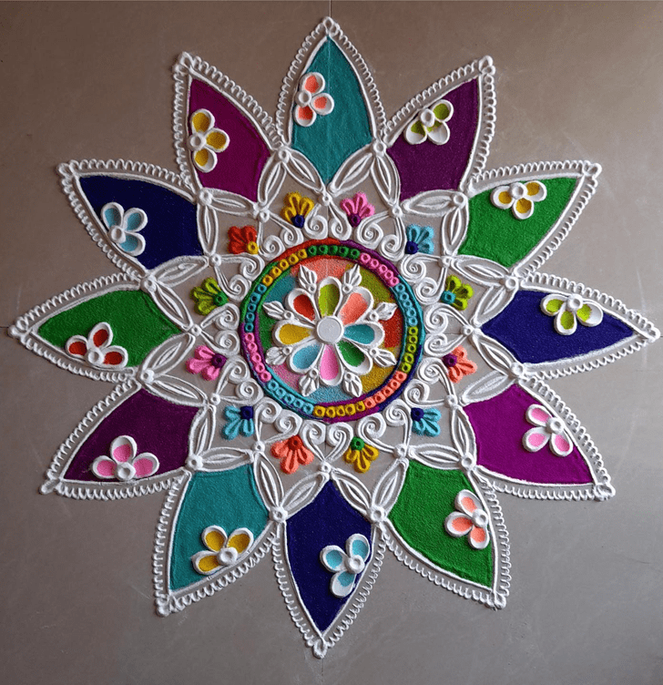 Delightful Classic Rangoli