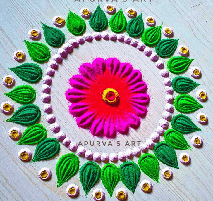 Appealing Colourful Rangoli