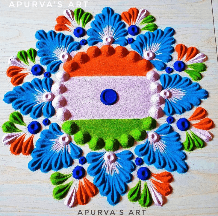 Beauteous Colourful Rangoli