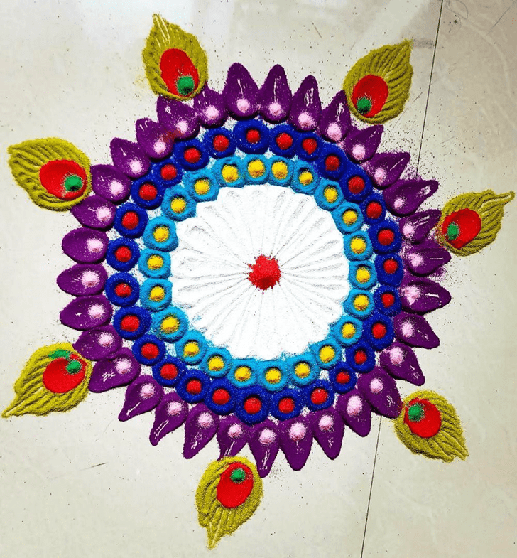 Charming Colourful Rangoli