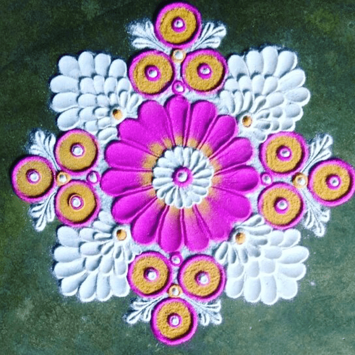 Comely Colourful Rangoli