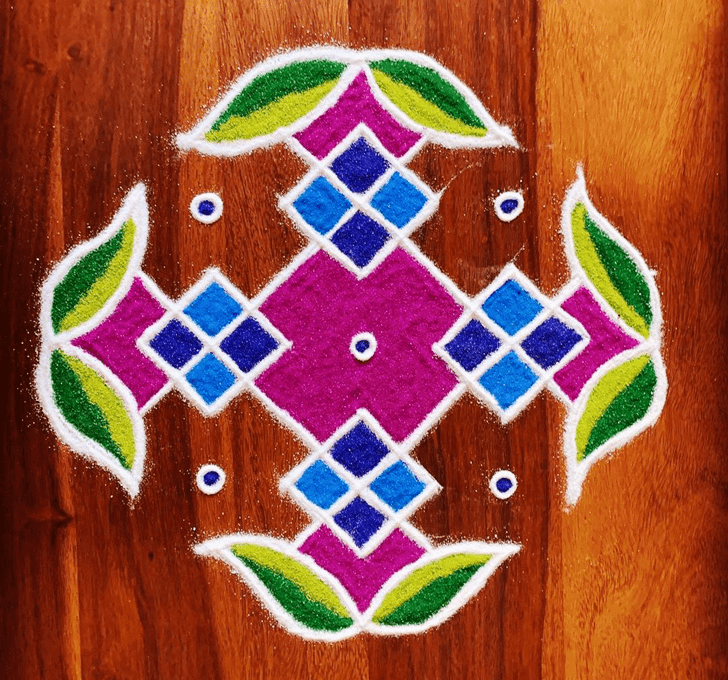 Exquisite Colourful Rangoli