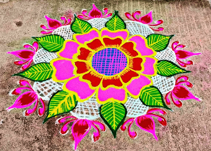 Good Looking Colourful Rangoli