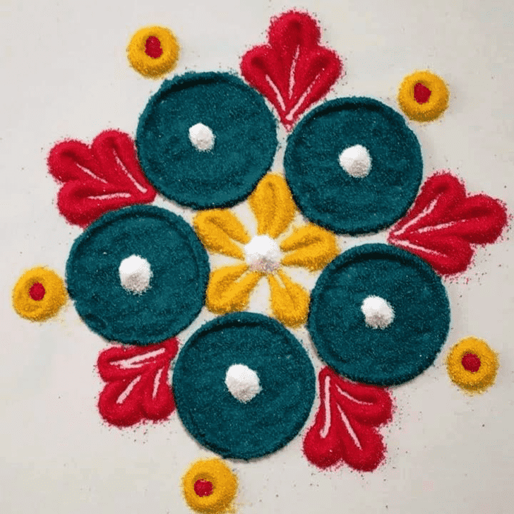 Gorgeous Colourful Rangoli