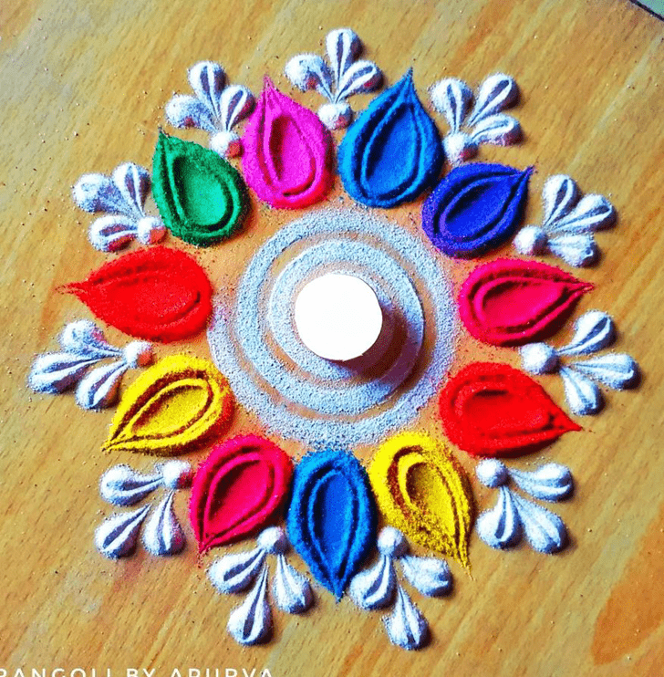 Grand Colourful Rangoli