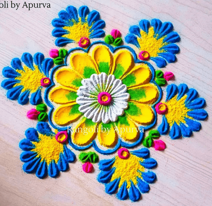 Awesome Colourful Rangoli