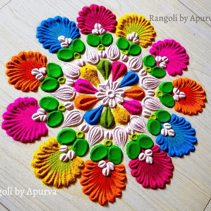 Ideal Colourful Rangoli