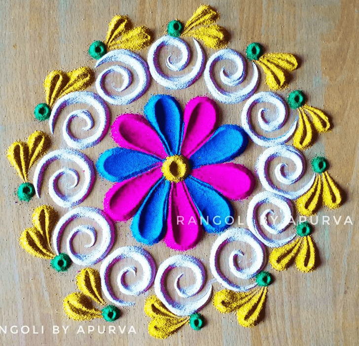 Inviting Colourful Rangoli